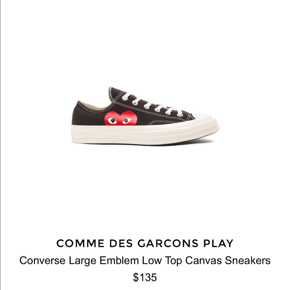 Comme Des Garcons Play Low Top Converse